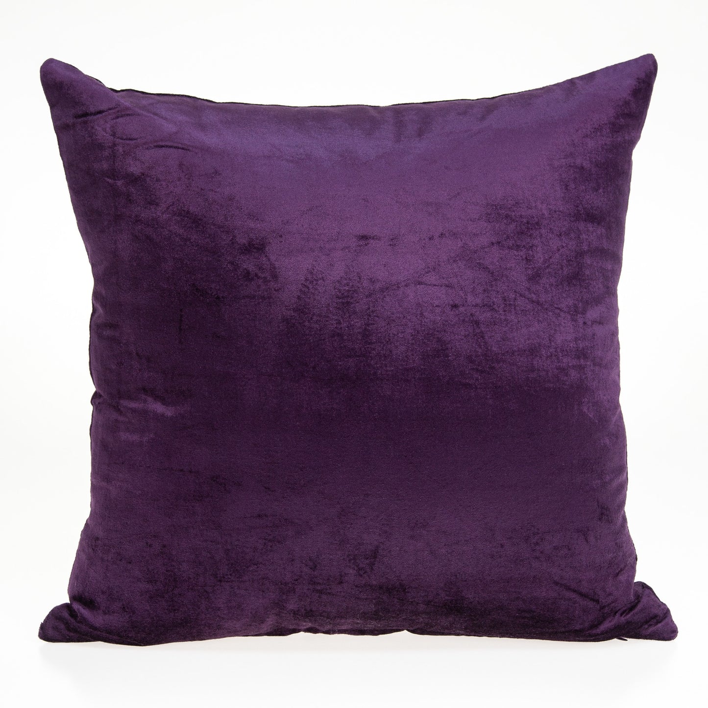 18" Purple Cotton Blend Throw Pillow-1