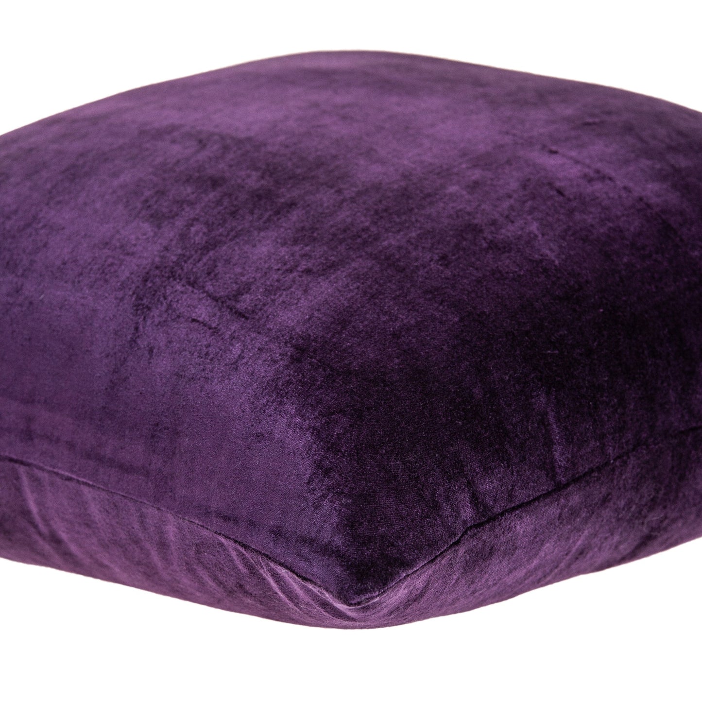 18" Purple Cotton Blend Throw Pillow-4