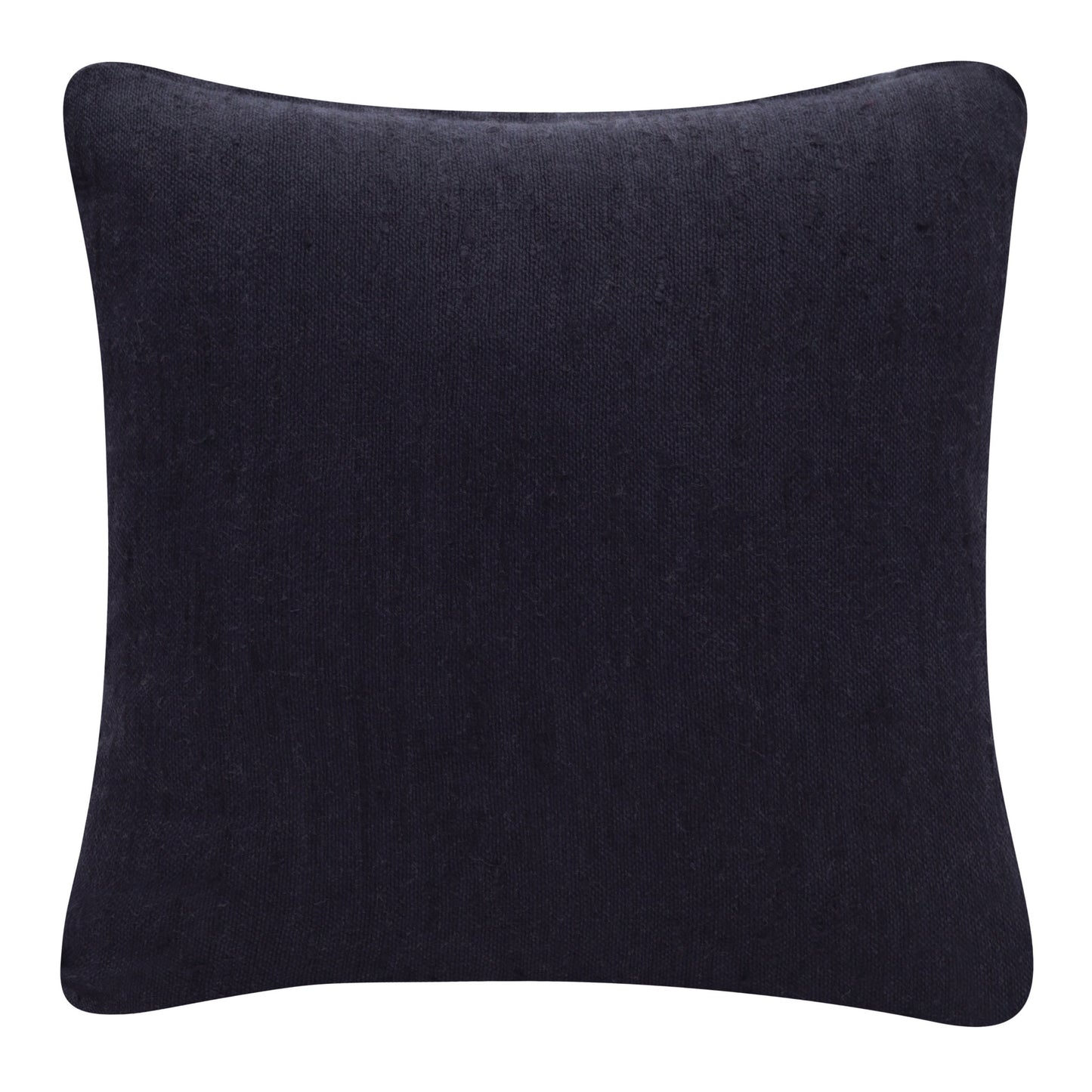 20" X 20" Black Linen Zippered Pillow-0