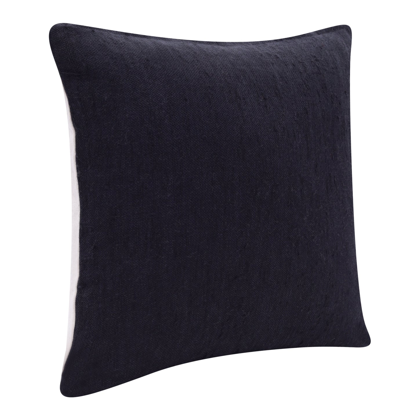 20" X 20" Black Linen Zippered Pillow-1