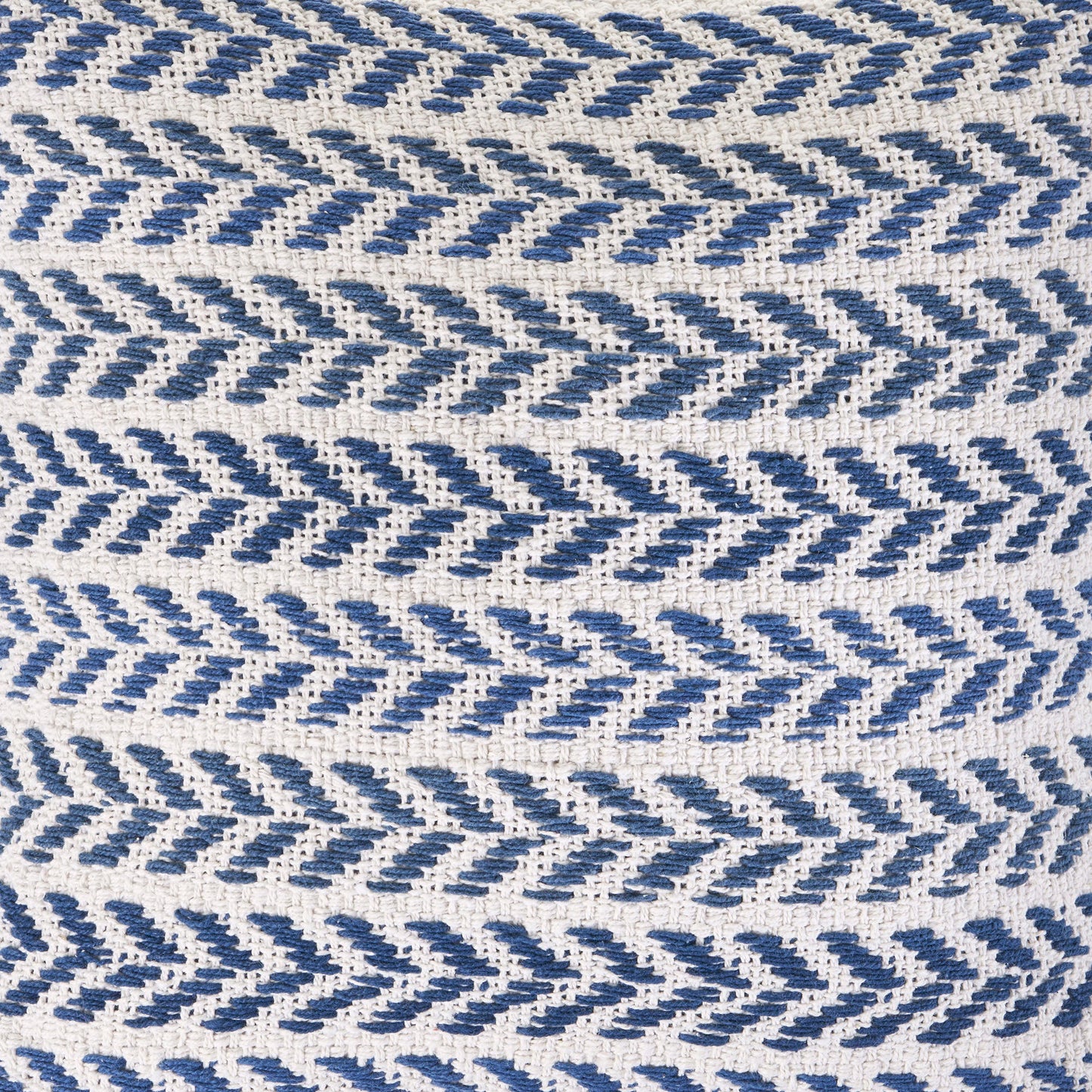 Set of Two 18" X 18" Blue Beach Chevron Cotton Zippered Pillow-8