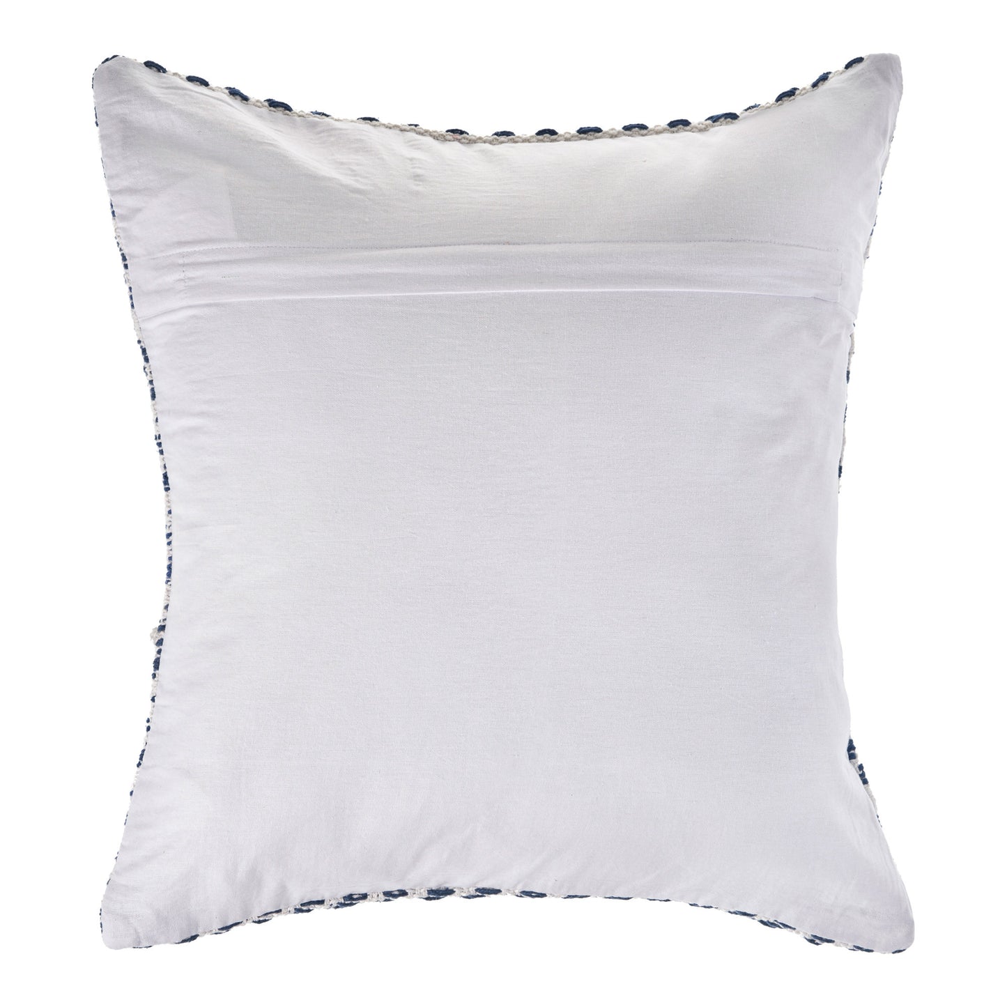 Set of Two 18" X 18" Blue Beach Chevron Cotton Zippered Pillow-2