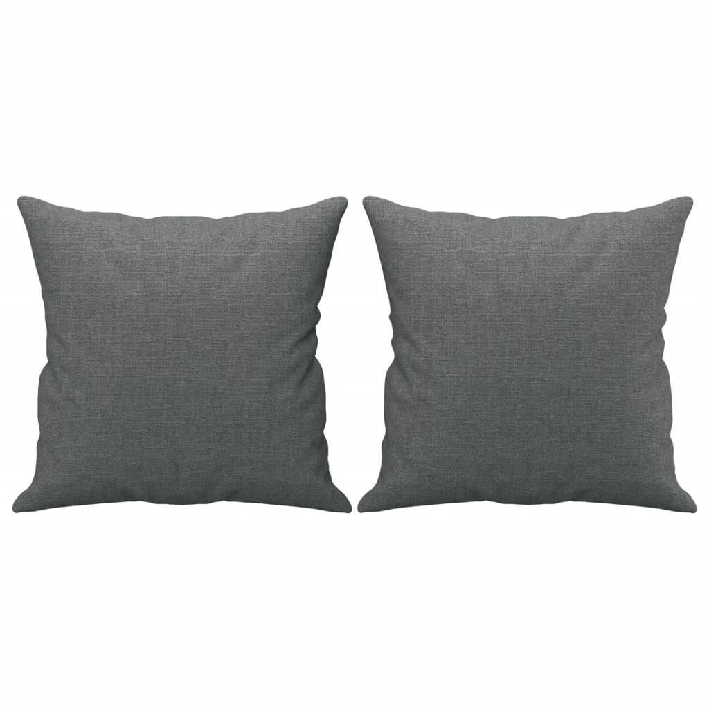 vidaXL 2-Seater Sofa with Throw Pillows Accent Loveseat for Living Room Fabric-0
