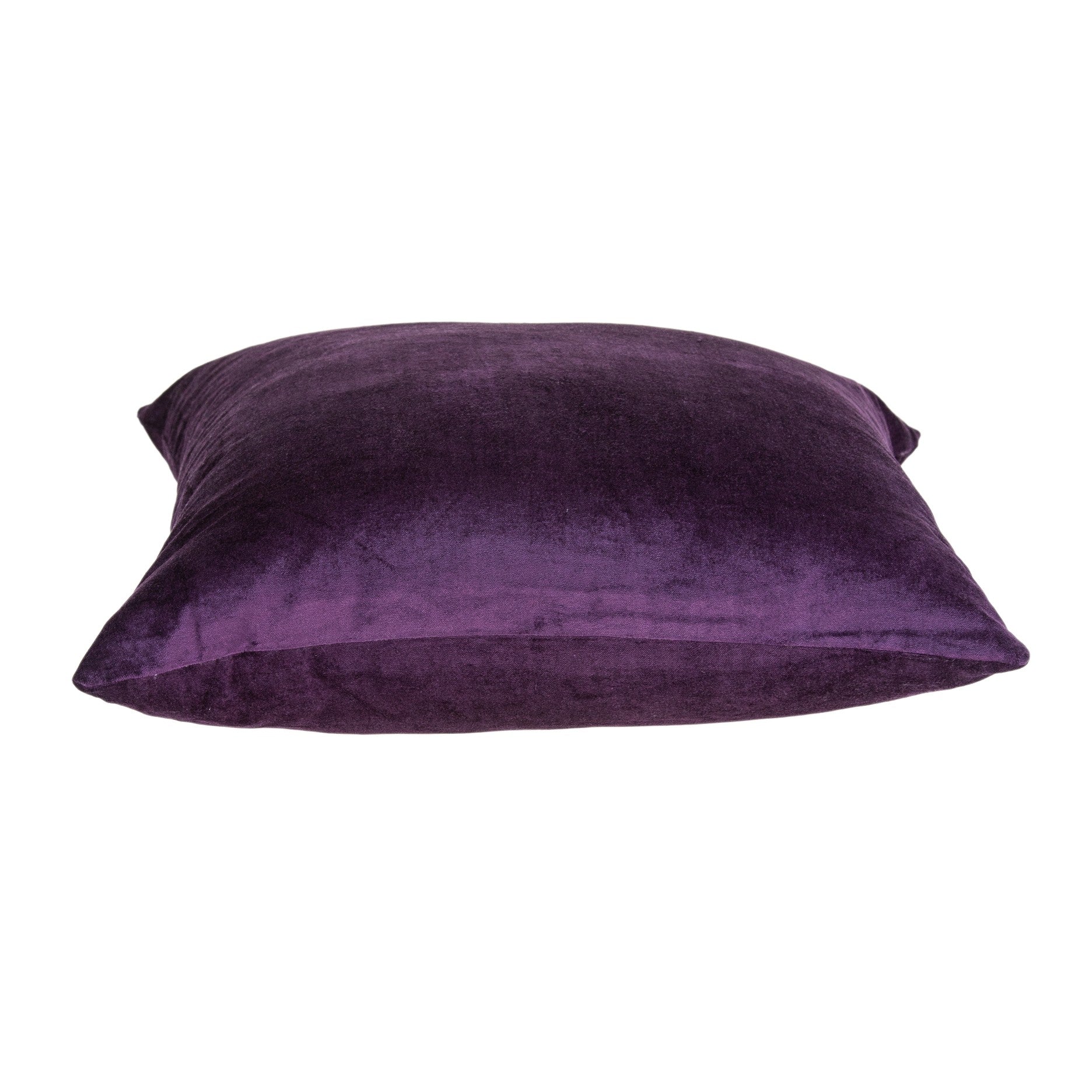 18" Purple Cotton Blend Throw Pillow-3