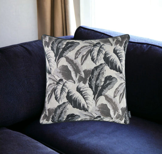 17" Gray Throw Pillow Cover-0