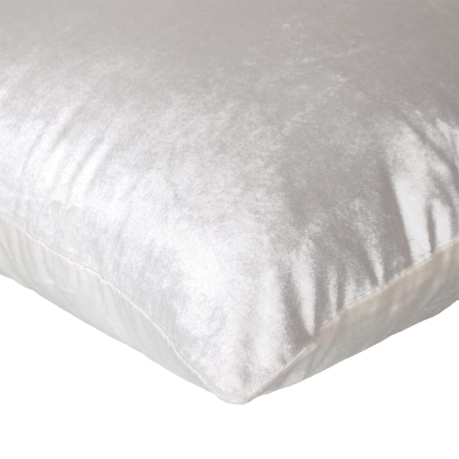 18" X 18" White Cotton Zippered Pillow-6