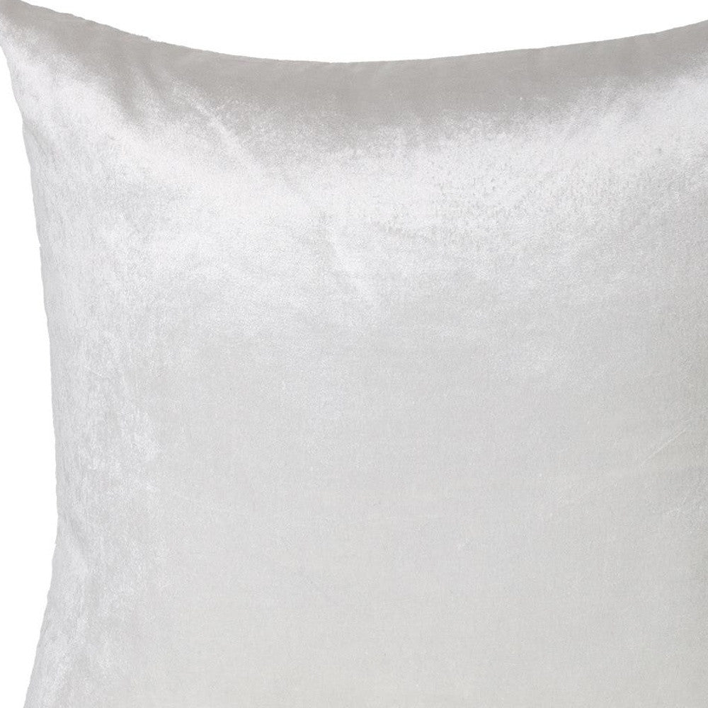 18" X 18" White Cotton Zippered Pillow-7