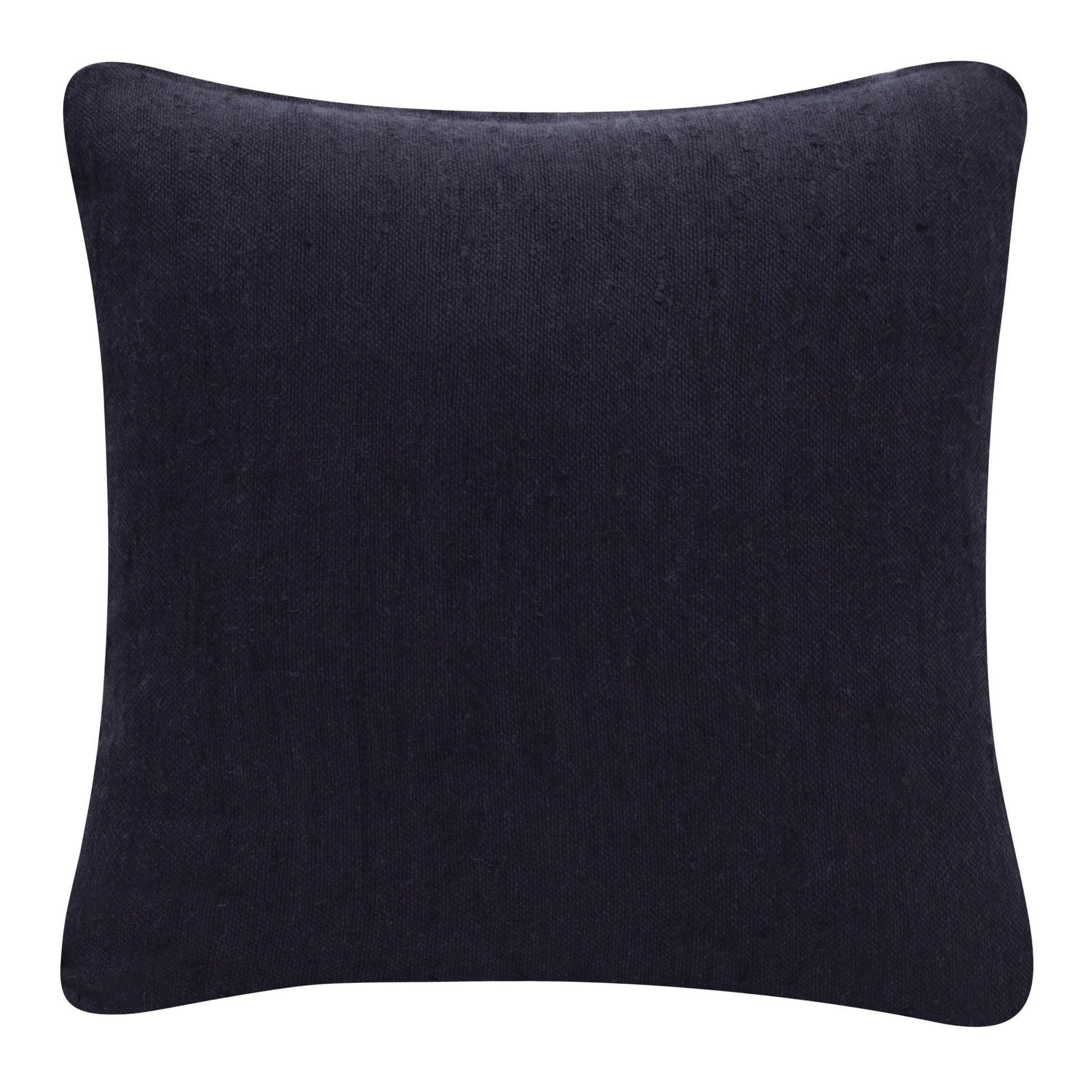 20" X 20" Black Linen Zippered Pillow-0