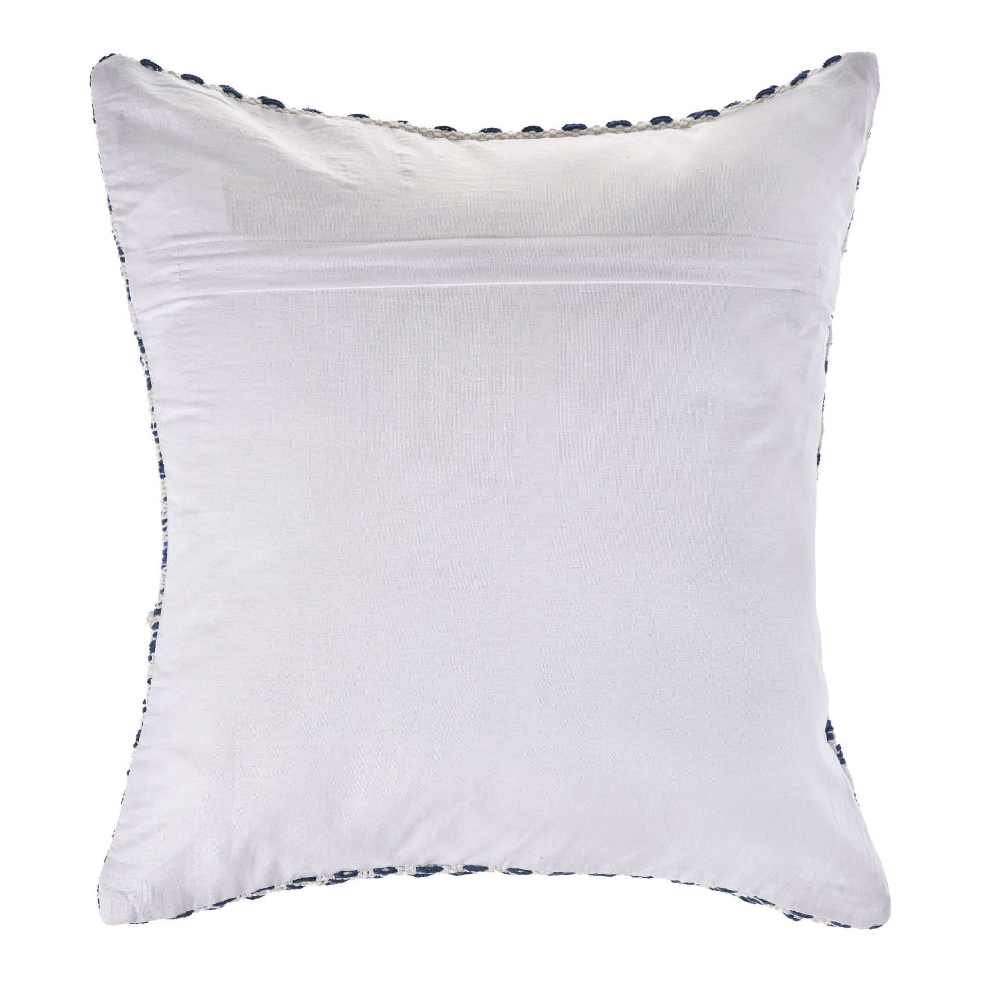 Set of Two 18" X 18" Blue Beach Chevron Cotton Zippered Pillow-2